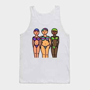 women bikini body figure Tank Top